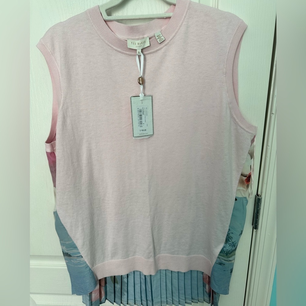 Ted Baker high designer top, size L to XL, NWT - Picture 3 of 7